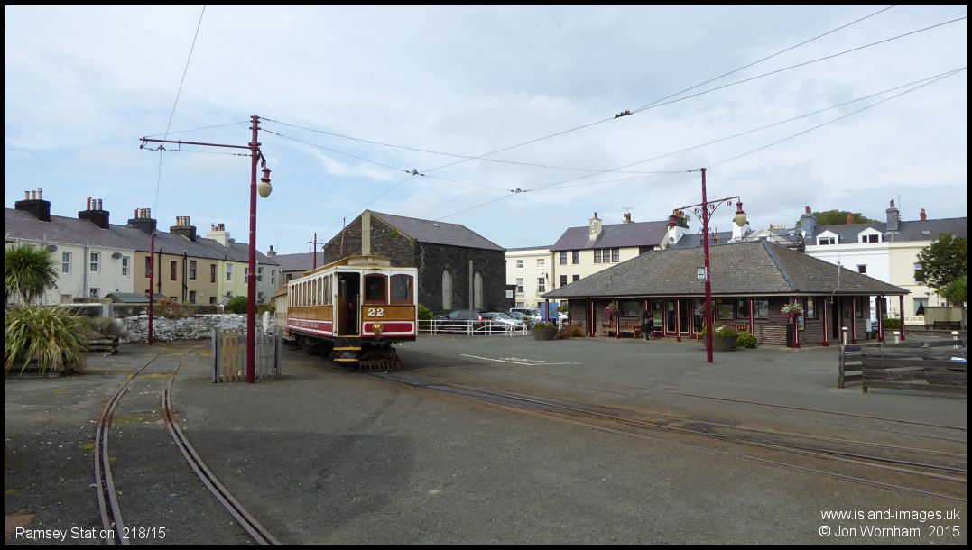 The Manx Electric Railway at Ramsey Station 21/8/15